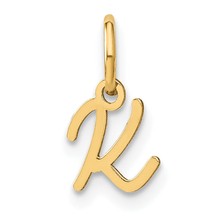 14KY Upper case Letter K Initial Charm-XNA1305Y/K