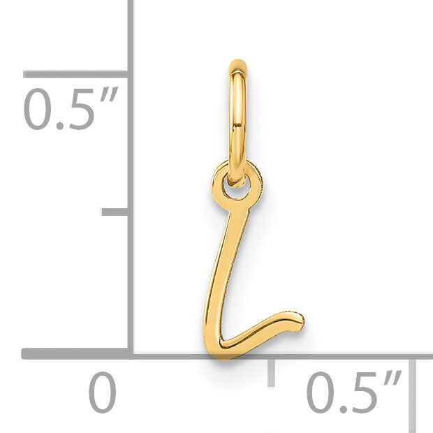 14KY Upper case Letter L Initial Charm-XNA1305Y/L