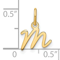 14KY Upper case Letter M Initial Charm-XNA1305Y/M