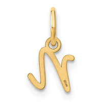 14KY Upper case Letter N Initial Charm-XNA1305Y/N