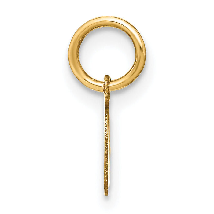 14KY Upper case Letter O Initial Charm-XNA1305Y/O