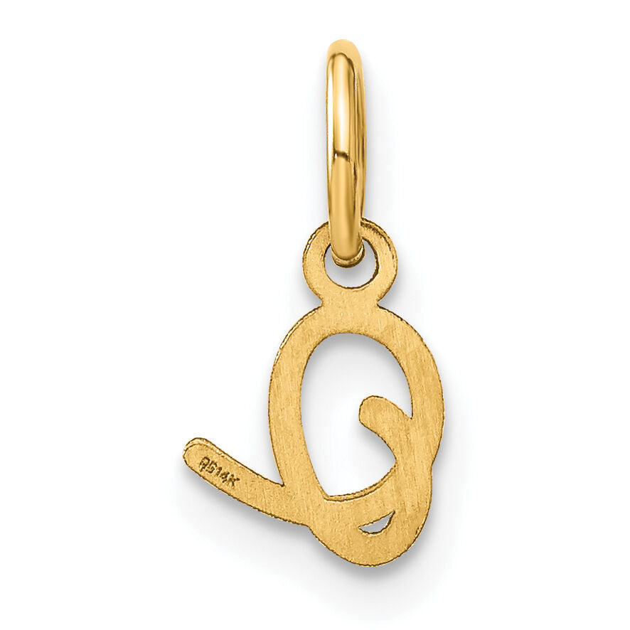 14KY Upper case Letter O Initial Charm-XNA1305Y/O