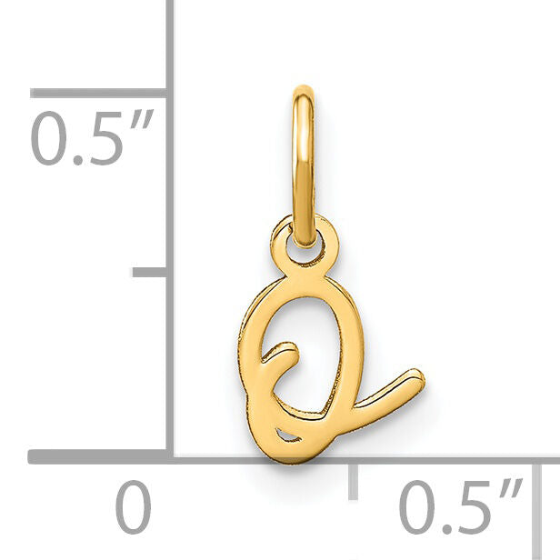 14KY Upper case Letter O Initial Charm-XNA1305Y/O