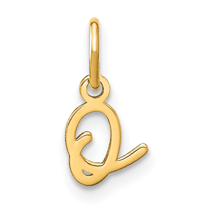 14KY Upper case Letter O Initial Charm-XNA1305Y/O