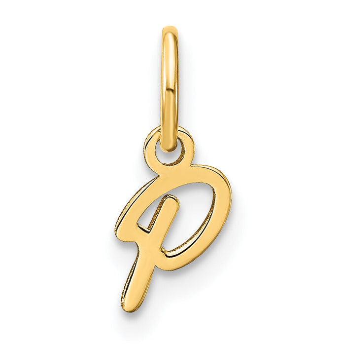 14KY Upper case Letter P Initial Charm-XNA1305Y/P