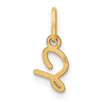 14KY Upper case Letter S Initial Charm-XNA1305Y/S