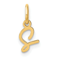 14KY Upper case Letter S Initial Charm-XNA1305Y/S