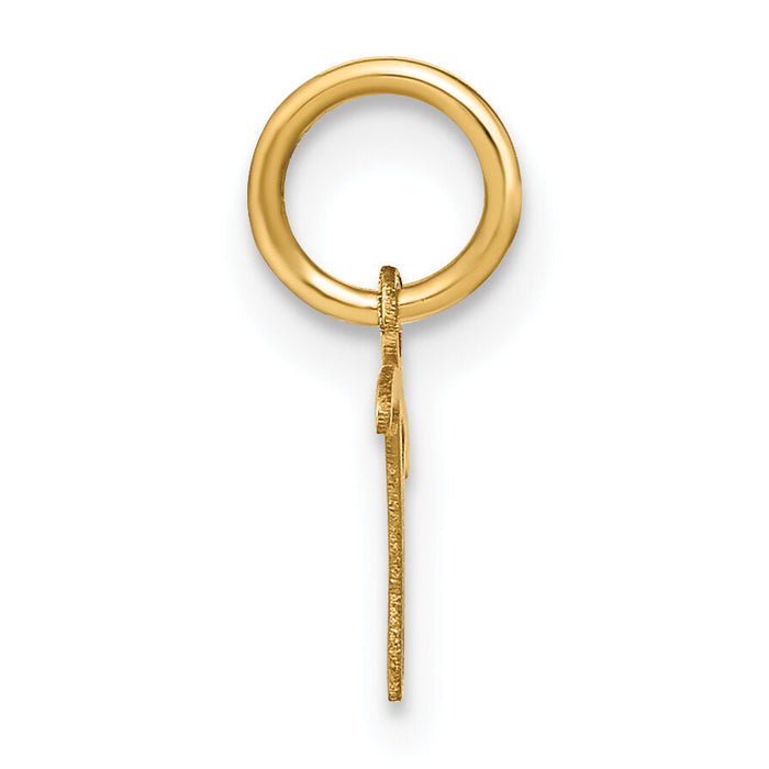 14KY Upper case Letter T Initial Charm-XNA1305Y/T