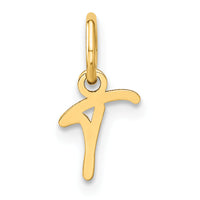 14KY Upper case Letter T Initial Charm-XNA1305Y/T