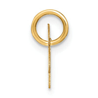 14KY Upper case Letter W Initial Charm-XNA1305Y/W