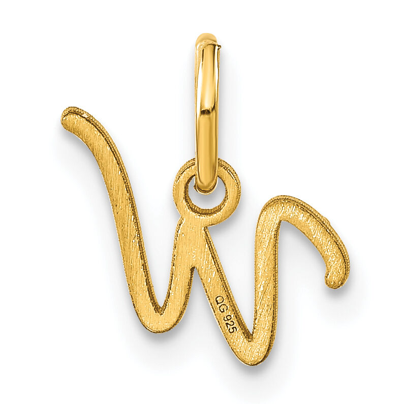 14KY Upper case Letter W Initial Charm-XNA1305Y/W