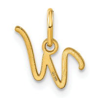 14KY Upper case Letter W Initial Charm-XNA1305Y/W