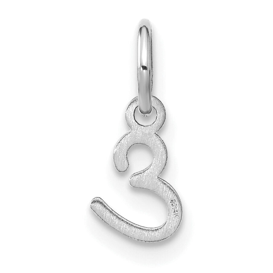 14KW Upper case Letter E Initial Charm-XNA1305W/E