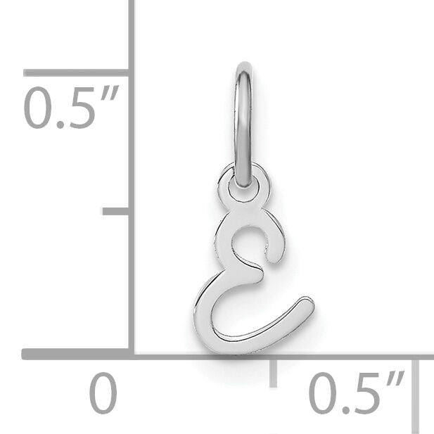 14KW Upper case Letter E Initial Charm-XNA1305W/E