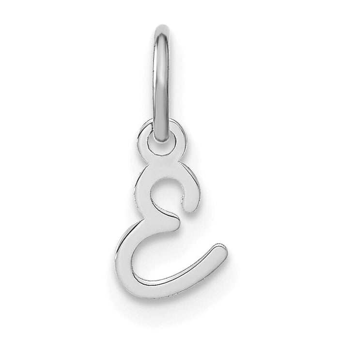 14KW Upper case Letter E Initial Charm-XNA1305W/E