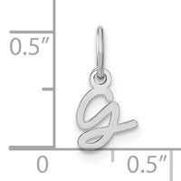 14KW Upper case Letter G Initial Charm-XNA1305W/G