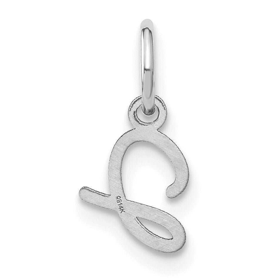 14KW Upper case Letter J Initial Charm-XNA1305W/J