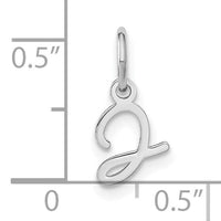 14KW Upper case Letter J Initial Charm-XNA1305W/J