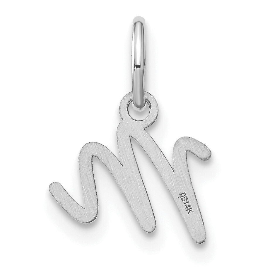 14KW Upper case Letter M Initial Charm-XNA1305W/M
