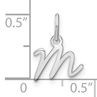 14KW Upper case Letter M Initial Charm-XNA1305W/M