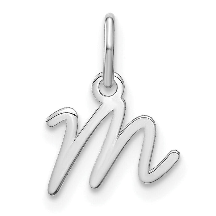 14KW Upper case Letter M Initial Charm-XNA1305W/M