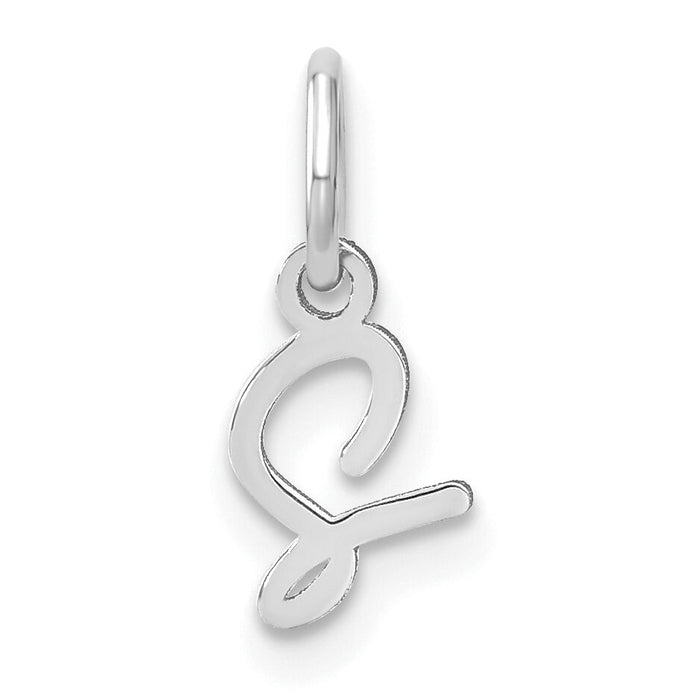 14KW Upper case Letter S Initial Charm-XNA1305W/S