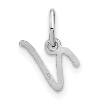 14KW Upper case Letter V Initial Charm-XNA1305W/V