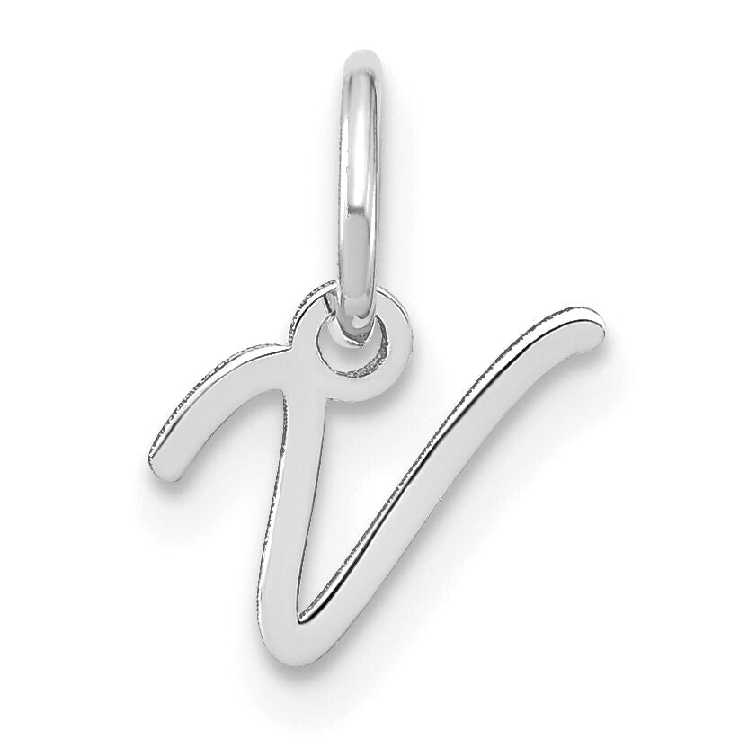 14KW Upper case Letter V Initial Charm-XNA1305W/V