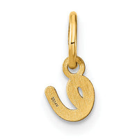 14KY Lower case Letter E Initial Charm-XNA1307Y/E