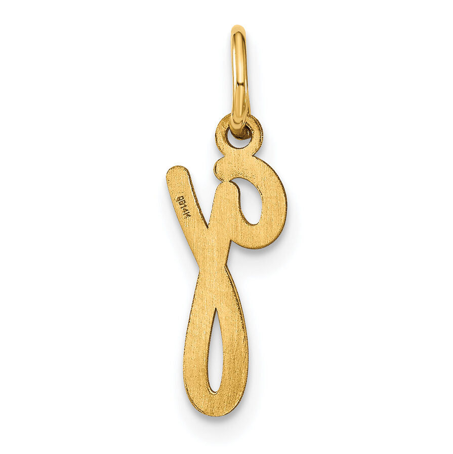 14KY Lower case Letter G Initial Charm-XNA1307Y/G