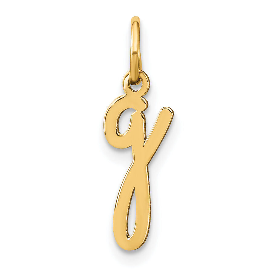 14KY Lower case Letter G Initial Charm-XNA1307Y/G