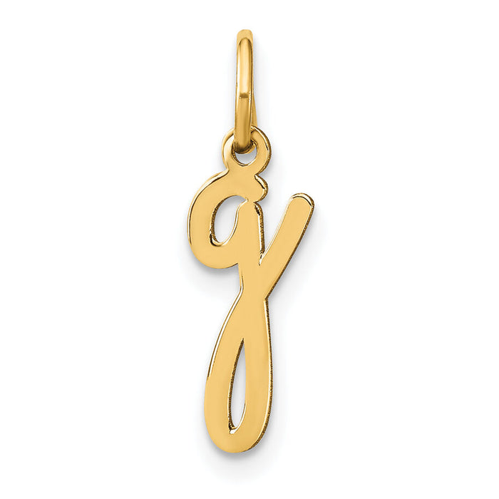 14KY Lower case Letter G Initial Charm-XNA1307Y/G