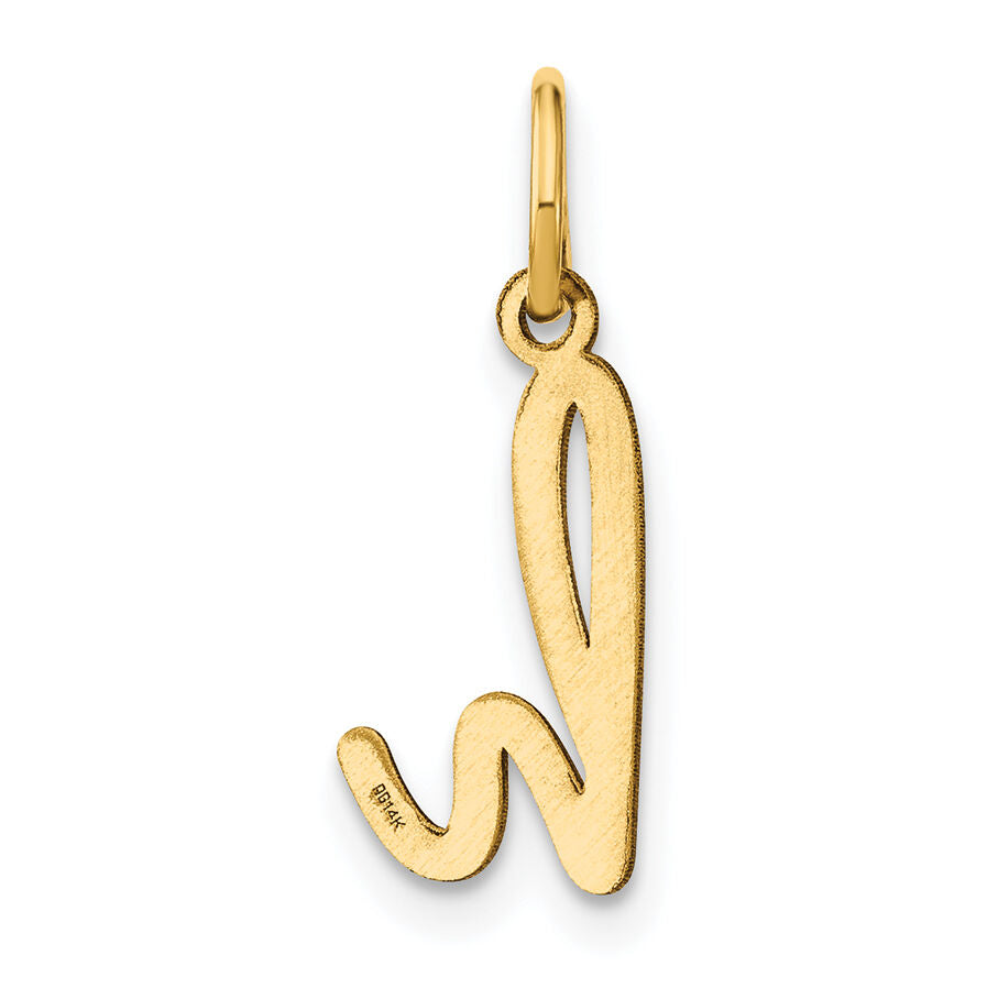 14KY Lower case Letter H Initial Charm-XNA1307Y/H