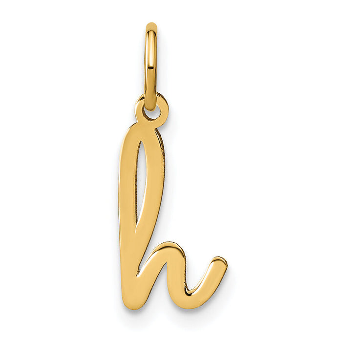 14KY Lower case Letter H Initial Charm-XNA1307Y/H
