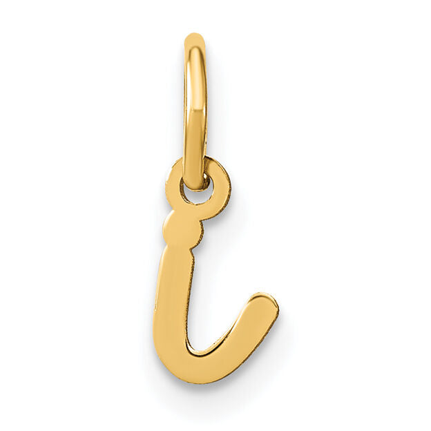 14KY Lower case Letter I Initial Charm-XNA1307Y/I