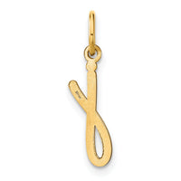 14KY Lower case Letter J Initial Charm-XNA1307Y/J