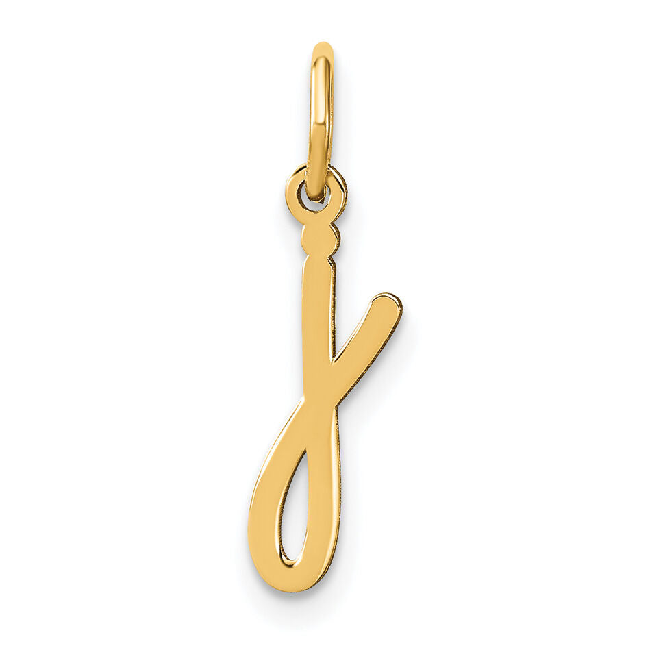 14KY Lower case Letter J Initial Charm-XNA1307Y/J