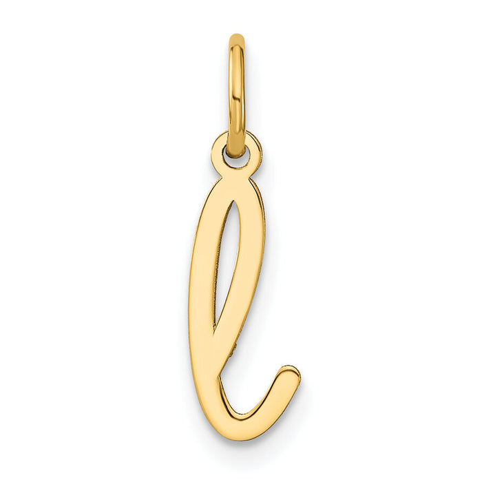 14KY Lower case Letter L Initial Charm-XNA1307Y/L