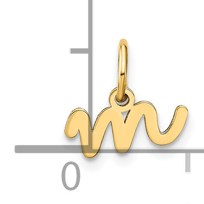14KY Lower case Letter M Initial Charm-XNA1307Y/M