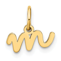 14KY Lower case Letter M Initial Charm-XNA1307Y/M