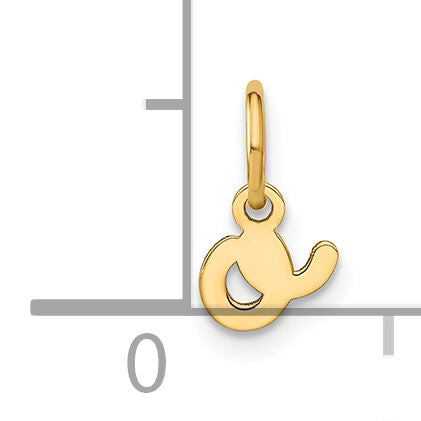 14KY Lower case Letter O Initial Charm-XNA1307Y/O