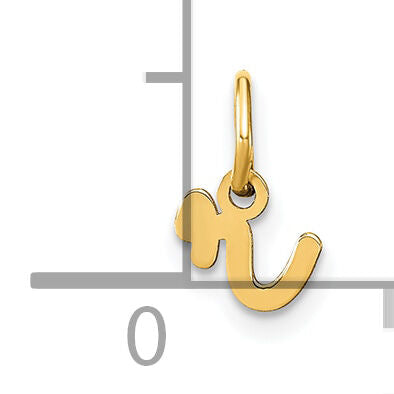 14KY Lower case Letter R Initial Charm-XNA1307Y/R