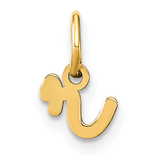 14KY Lower case Letter R Initial Charm-XNA1307Y/R