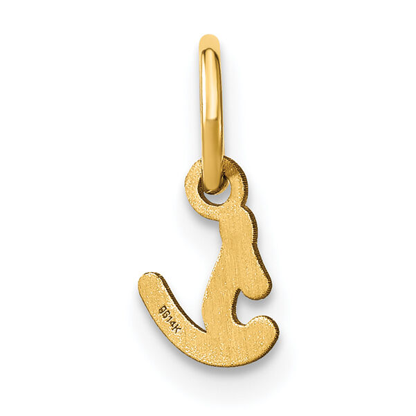 14KY Lower case Letter S Initial Charm-XNA1307Y/S