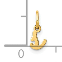 14KY Lower case Letter S Initial Charm-XNA1307Y/S