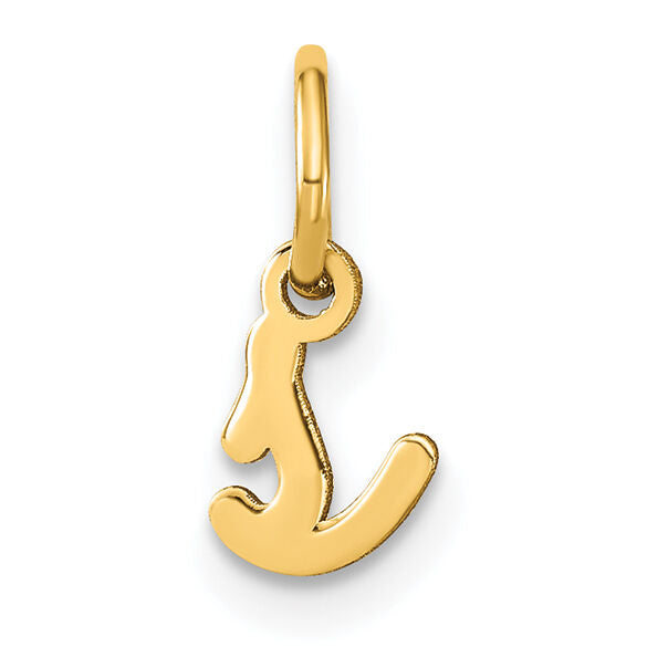 14KY Lower case Letter S Initial Charm-XNA1307Y/S