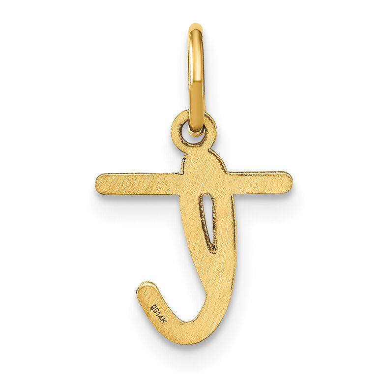 14KY Lower case Letter T Initial Charm-XNA1307Y/T
