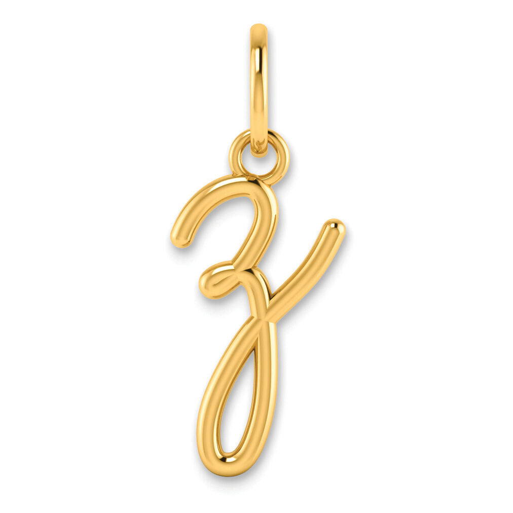 14KY Lower case Letter Z Initial Charm-XNA1307Y/Z