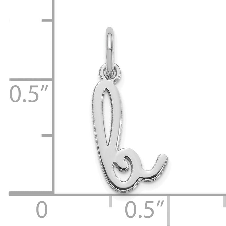 14KW Lower case Letter B Initial Charm-XNA1307W/B