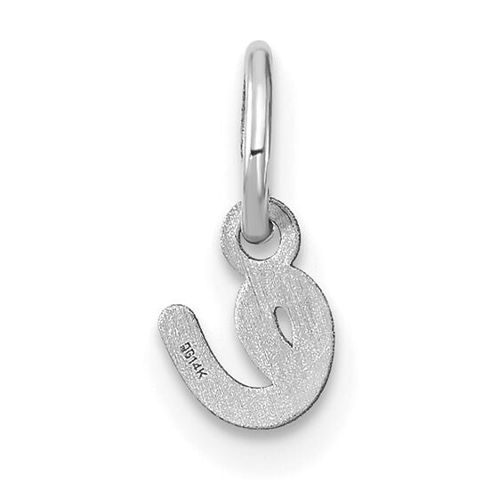 14KW Lower case Letter E Initial Charm-XNA1307W/E